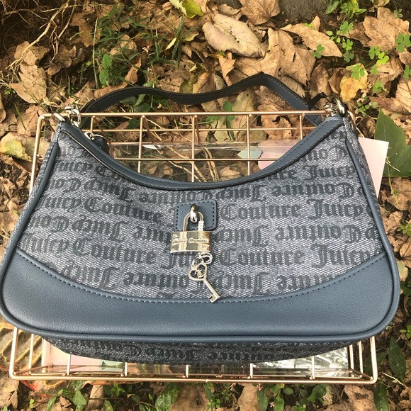 NWT Juicy Couture Eastide  Westaide Sholder Bag 💼 Color Denim - Picture 9 of 9